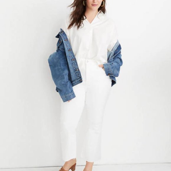 Madewell Denim - Madewell Tall Cali Demi-Boot Jeans in Pure White
